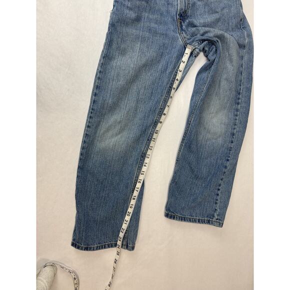 Levi's 569 Loose Straight Jeans Grunge Baggy Relaxed Light Wash Kids Size 10 S - Picture 4 of 12